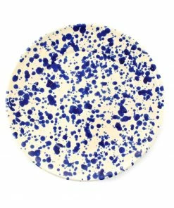 Puglia Handmade Tableware Puglia Blue Splatter Dinner Plate 27cm