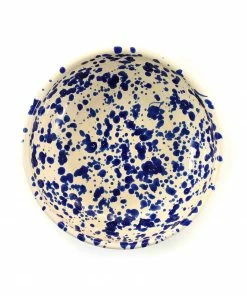 Puglia Handmade Puglia Blue Splatter Bowl 19cm