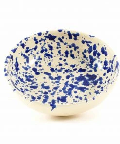 Puglia Handmade Puglia Blue Splatter Bowl 19cm