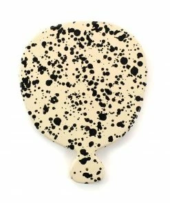 Puglia Handmade Tableware Puglia Black Splatter Ceramic Serving Board 25cm