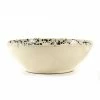 Puglia Handmade Puglia Black Splatter Large Salad Bowl 28cm