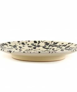 Puglia Handmade Puglia Black Splatter Side Plate 19cm