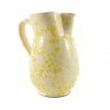 Puglia Handmade Tableware Puglia Yellow Splatter Ceramic Pitcher