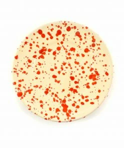 Puglia Handmade Tableware Puglia Red Splatter Side Plate 19cm
