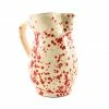 Puglia Handmade Puglia Red Splatter Pitcher