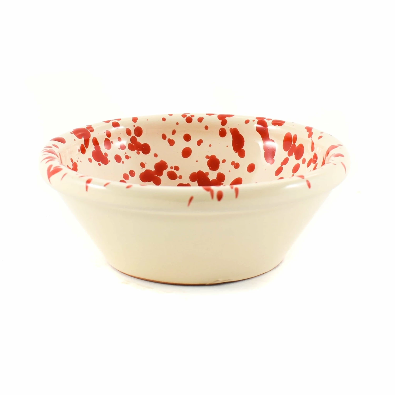 Puglia Handmade Puglia Red Splatter Bowl 12cm Tableware