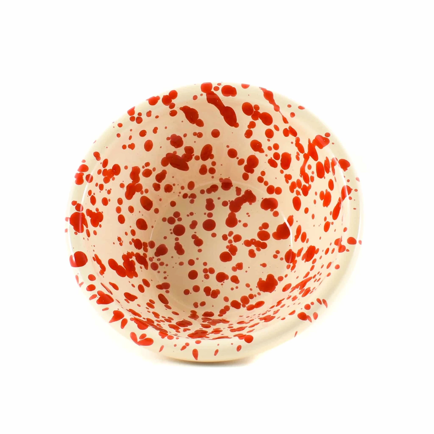 Puglia Handmade Puglia Red Splatter Bowl 12cm Tableware