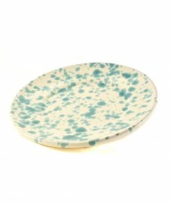 Puglia Handmade Puglia Aquamarine Splatter Side Plate 19cm