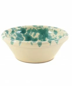 Puglia Handmade Puglia Aquamarine Splatter Bowl 12cm Tableware