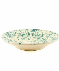 Puglia Handmade Puglia Aquamarine Splatter Pasta Bowl 29cm