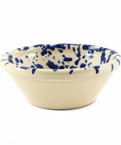 Puglia Handmade Tableware Puglia Blue Splatter Bowl 12cm