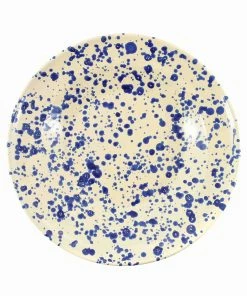 Puglia Handmade Tableware Puglia Blue Splatter Pasta Bowl 29cm