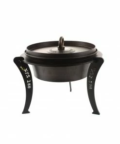 Netherton Foundry Dutch Oven With Hot Coal Lid And Stand