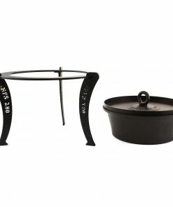 Netherton Foundry Dutch Oven With Hot Coal Lid And Stand