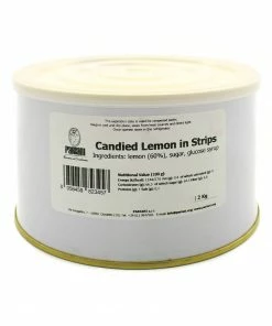 Pariani Candied Lemon In Strips 2kg Ingredients