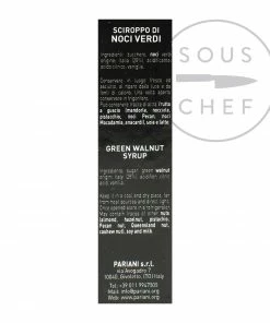 Pariani Green Walnut Syrup 40ml Ingredients