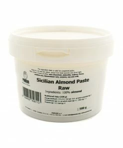 Ingredients Pariani Sicilian Almond Paste Raw 500g