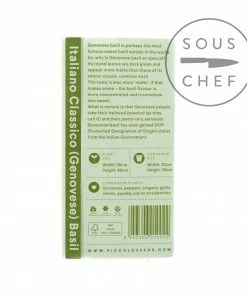Ingredients Piccolo Genovese Basil Seeds