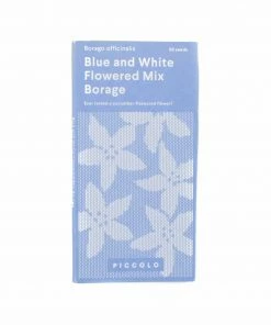 Piccolo White And Blue Mixed Borage Edible Flower Seeds Ingredients
