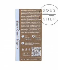 Piccolo Black Cumin Nigella Plant Seeds Ingredients