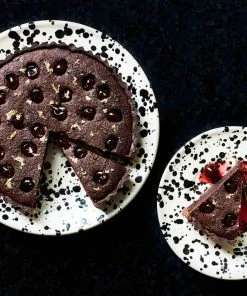 Puglia Handmade Puglia Black Splatter Side Plate 19cm