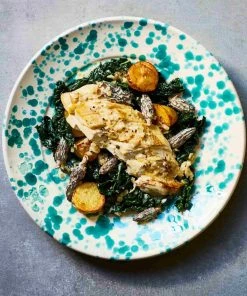 Puglia Handmade Puglia Aquamarine Splatter Ceramic Pitcher Tableware