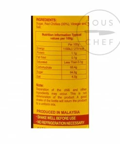 Lingham's Original Sweet Chilli Sauce 358g Ingredients