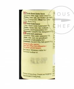 Lee Kum Kee Panda Oyster Sauce 510g Ingredients