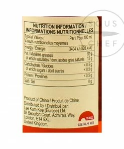 Ingredients Lee Kum Kee Chilli Oil 207ml