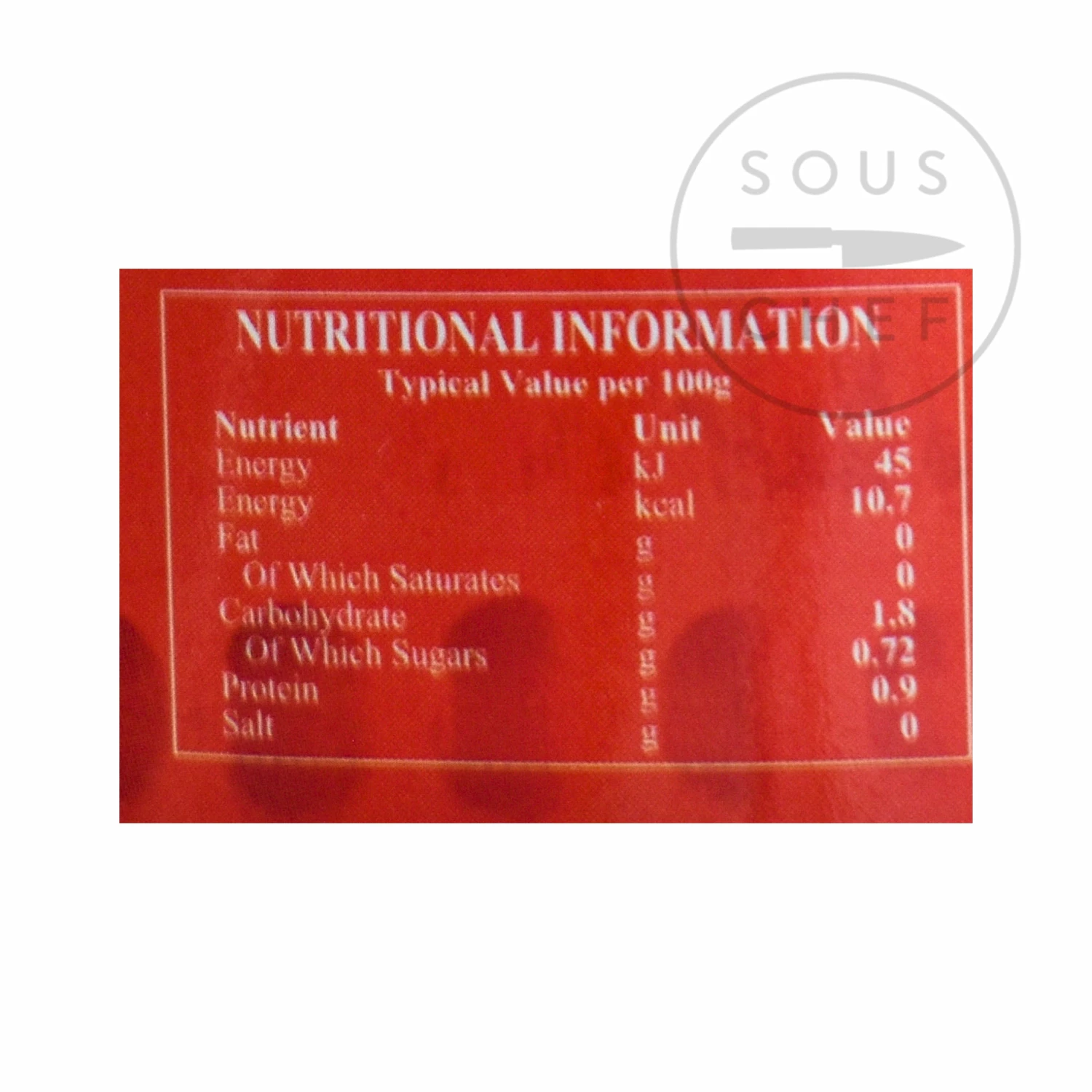 Golden Swan Sliced Bamboo 227g Ingredients