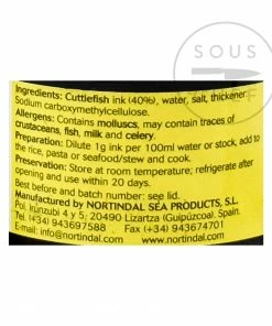 Nortindal Squid Ink Jar (Cuttlefish Ink) Seaweed & Squid Ink