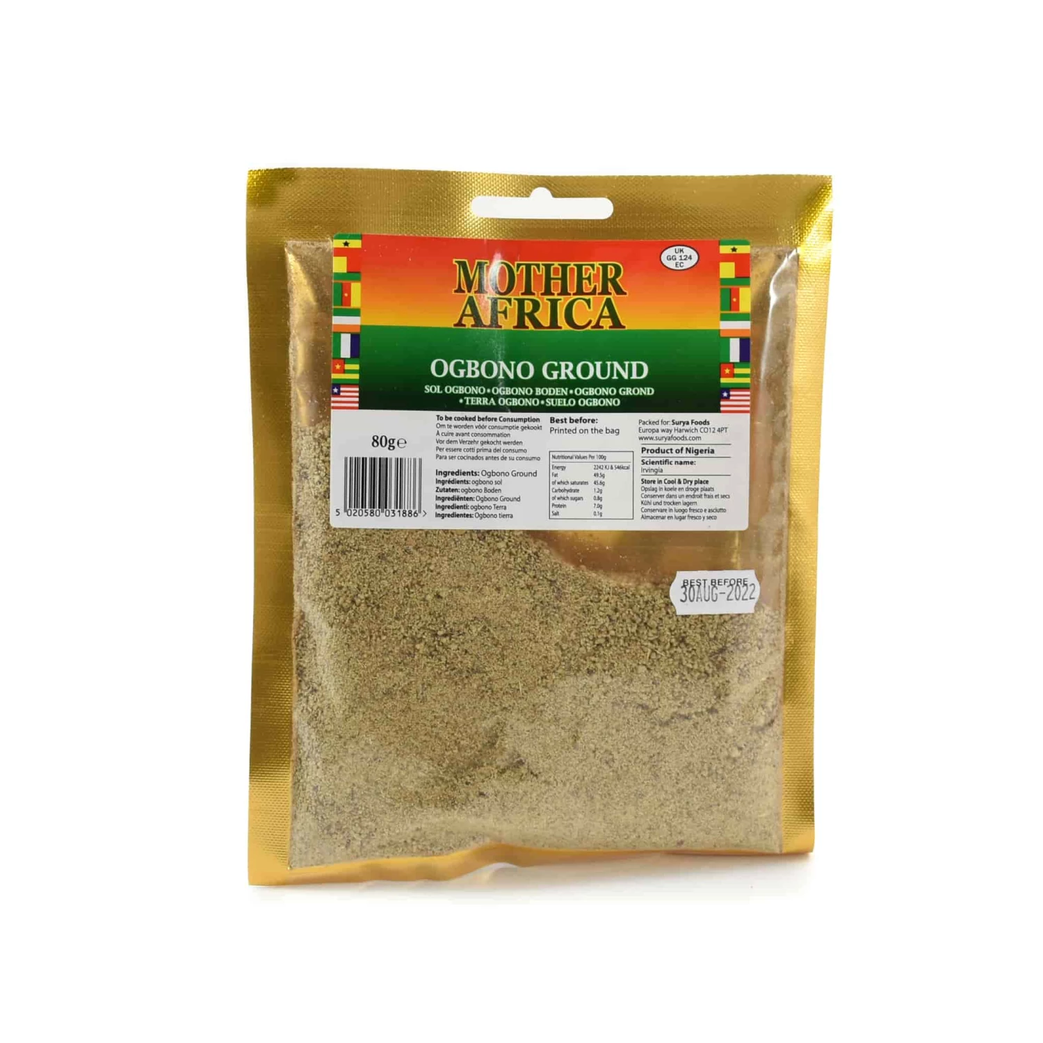 Mother Africa Ground Ogbono 80g Ingredients