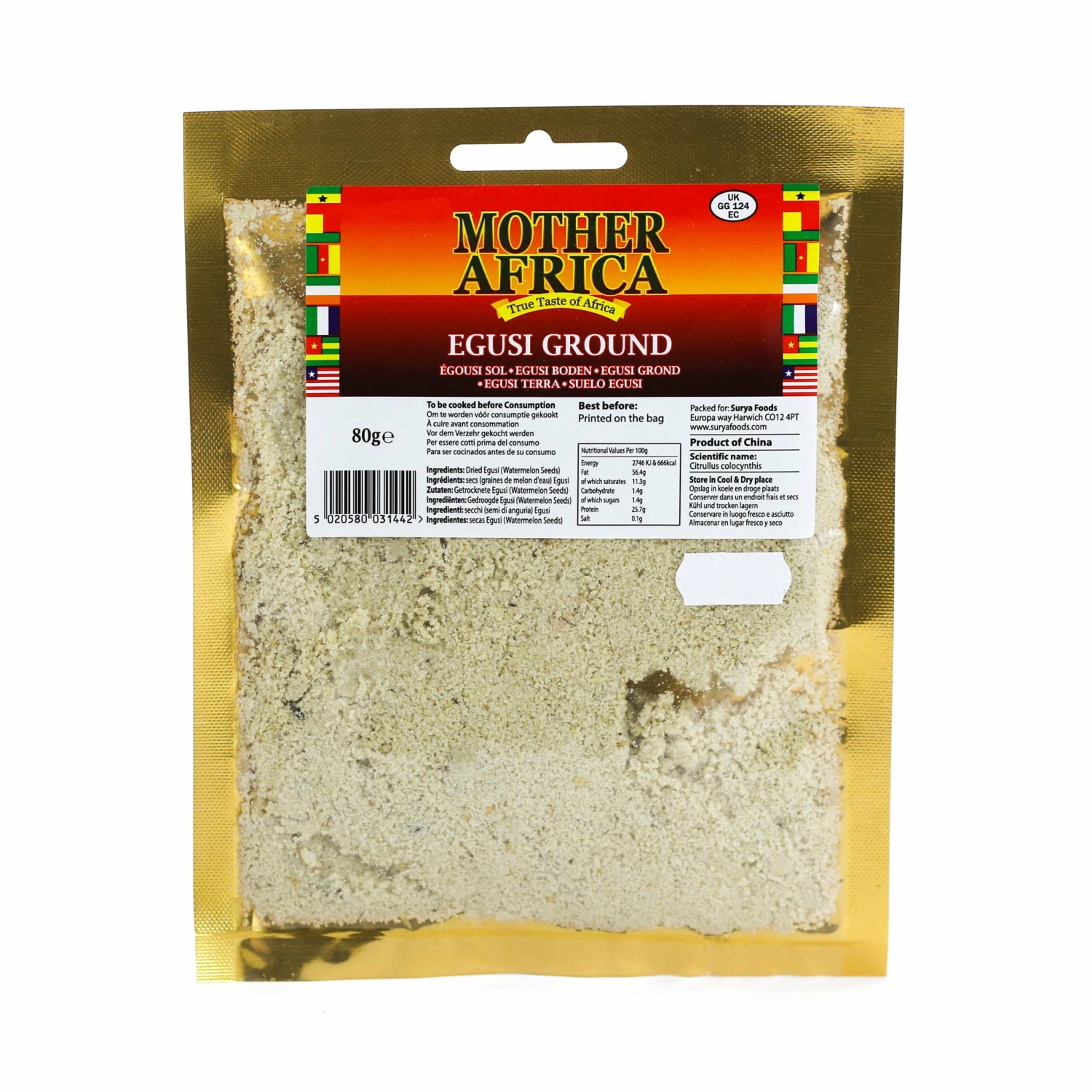 Ingredients Mother Africa Ground Egusi 80g