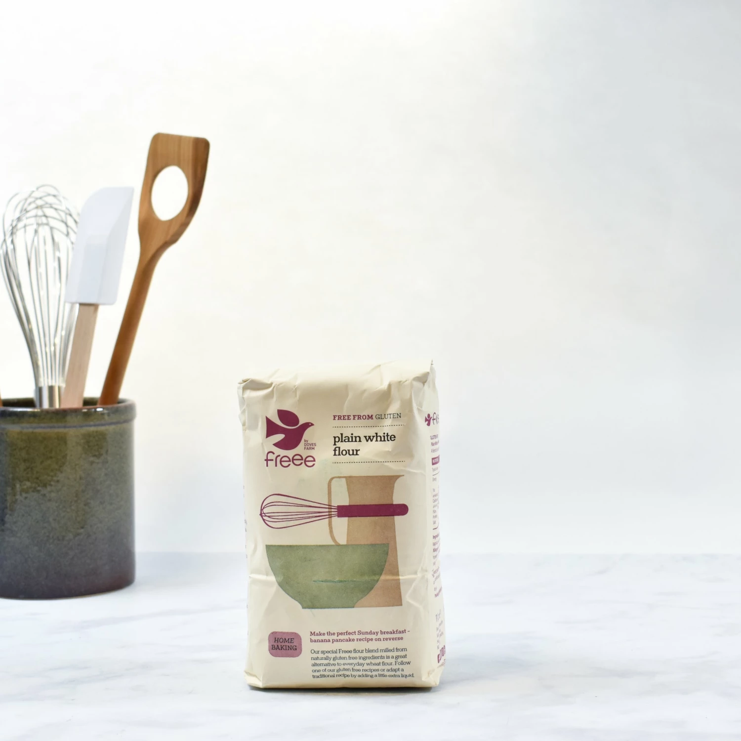 Ingredients Doves Farm Gluten Free Plain White Flour 1kg