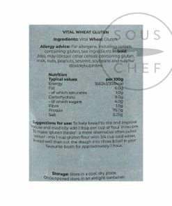 Ingredients Vital Wheat Gluten Flour - Seitan Flour 500g
