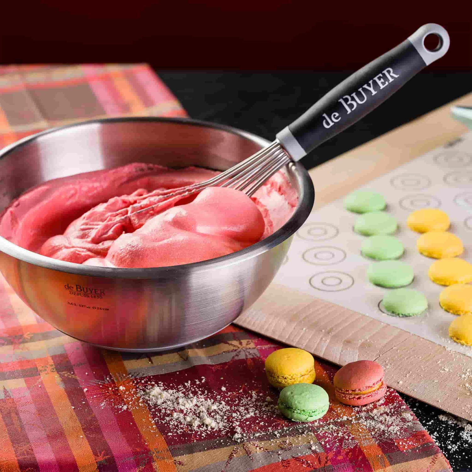 Cookware De Buyer Hemisphere Mixing Bowl With Silicone Base 16cm