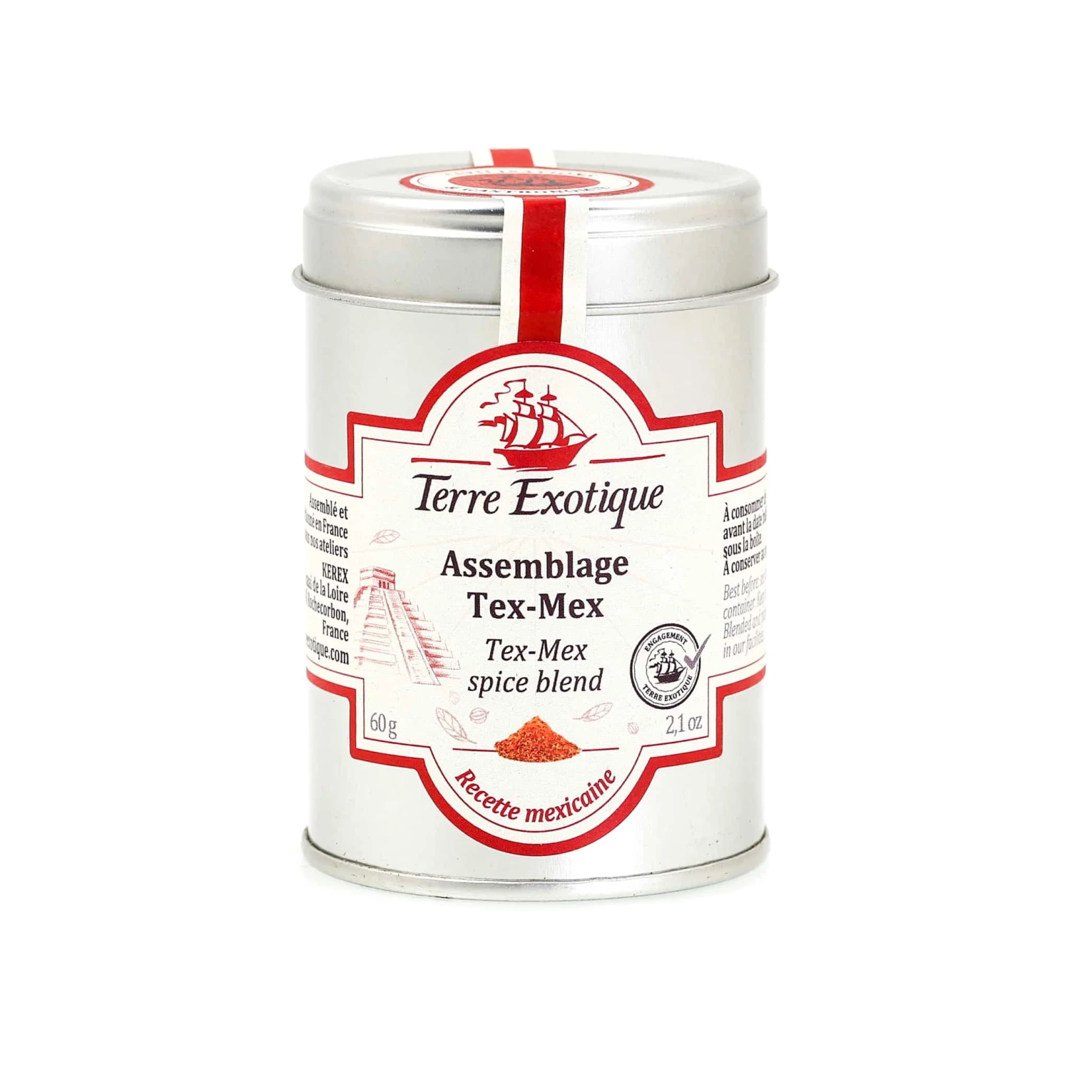 Terre Exotique Tex Mex Spice Blend 60g Ingredients