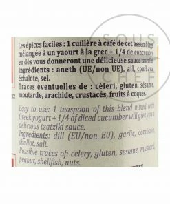 Terre Exotique Tzatziki Spice Blend 30g