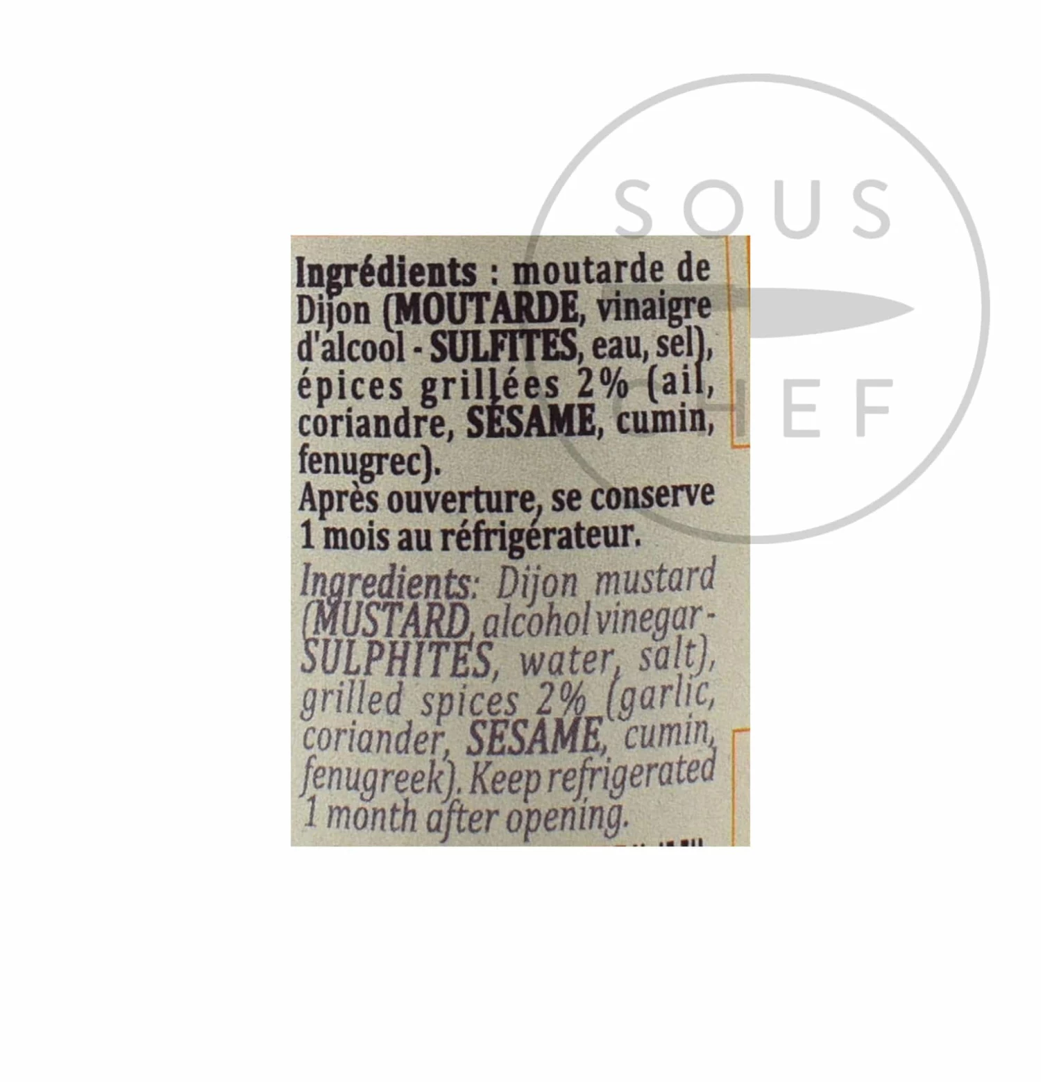 Terre Exotique Mustard With Roasted Spices 100g