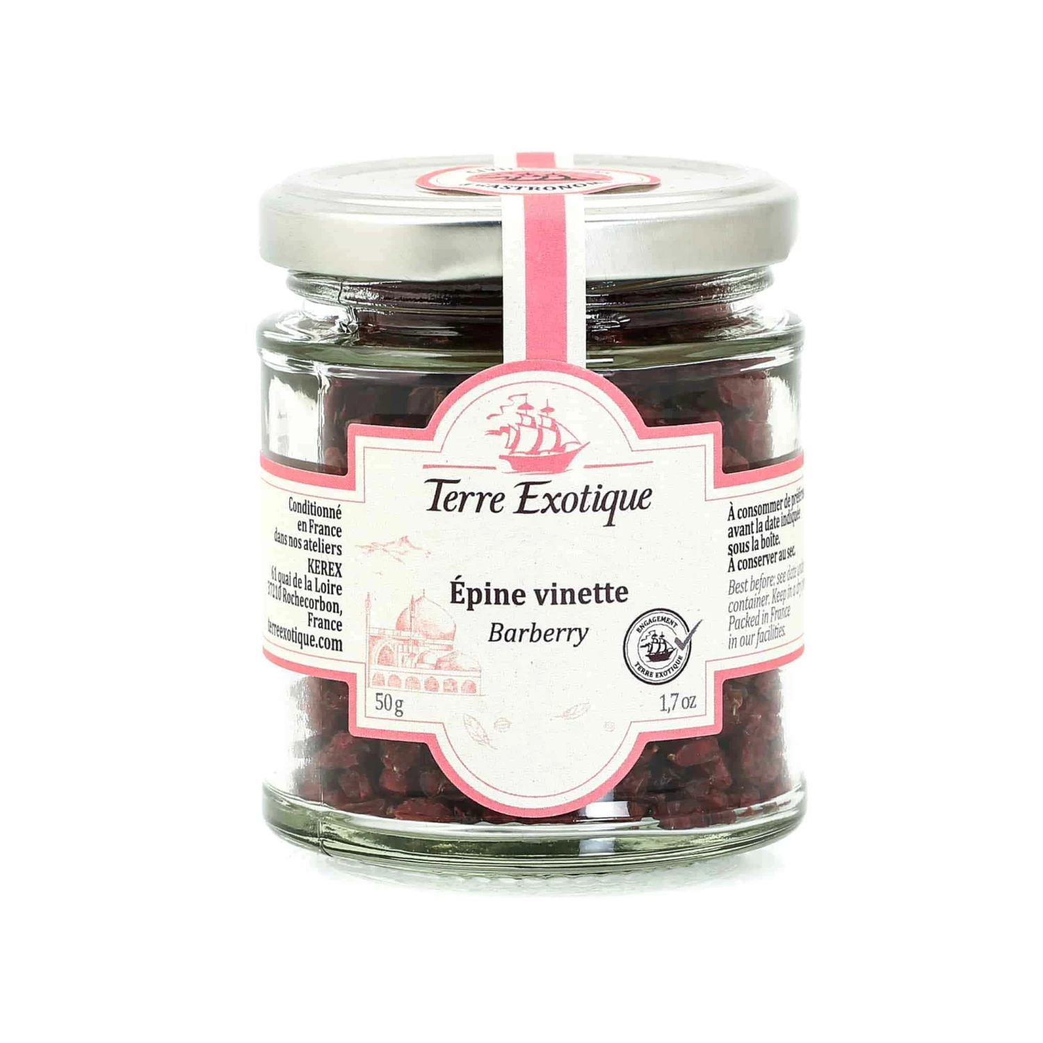 Terre Exotique Barberry 50g Ingredients