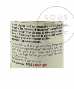 Terre Exotique Pequin Chilli Pepper 30g Ingredients