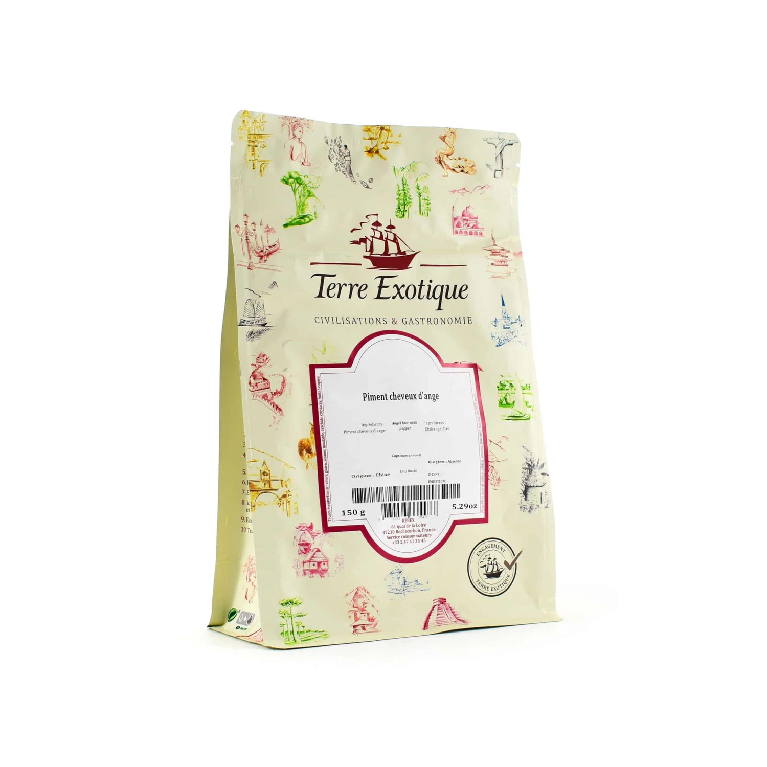 Ingredients Terre Exotique Angel Hair Chilli Pepper 150g