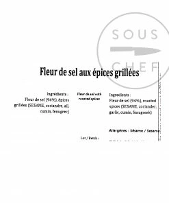 Ingredients Terre Exotique Fleur De Sel With Roasted Spices 1kg