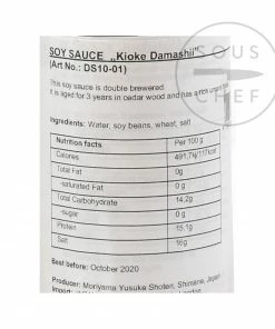Ingredients Artisan Soy Sauce - Kioke Damashii 3 Yr Old 150ml