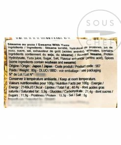 Toho Yuzu Roasted Sesame Seeds 80g