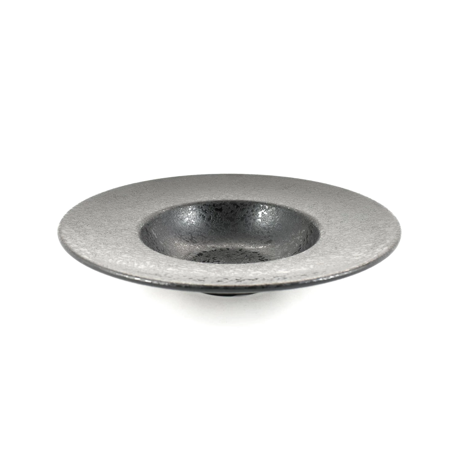 Tableware Black Melamine Risotto Plate 28.5cm