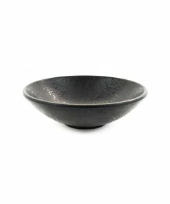 Tableware Black Melamine Bowl 17.5cm