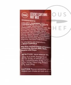 Ingredients The Woolf's Kitchen Sticky Cayenne Nut Mix 80g