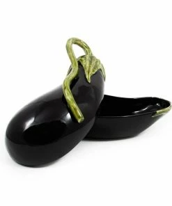 Bordallo Pinheiro Aubergine Dish 28cm Tableware