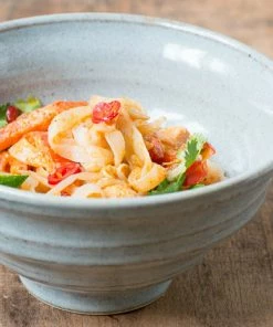 Kiji Stoneware & Ceramics Tableware Blue-Grey Glaze Noodle Bowl 20cm Dia X 10cm